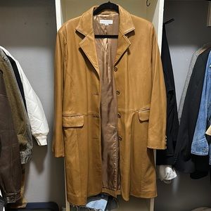 Vintage leather trench
